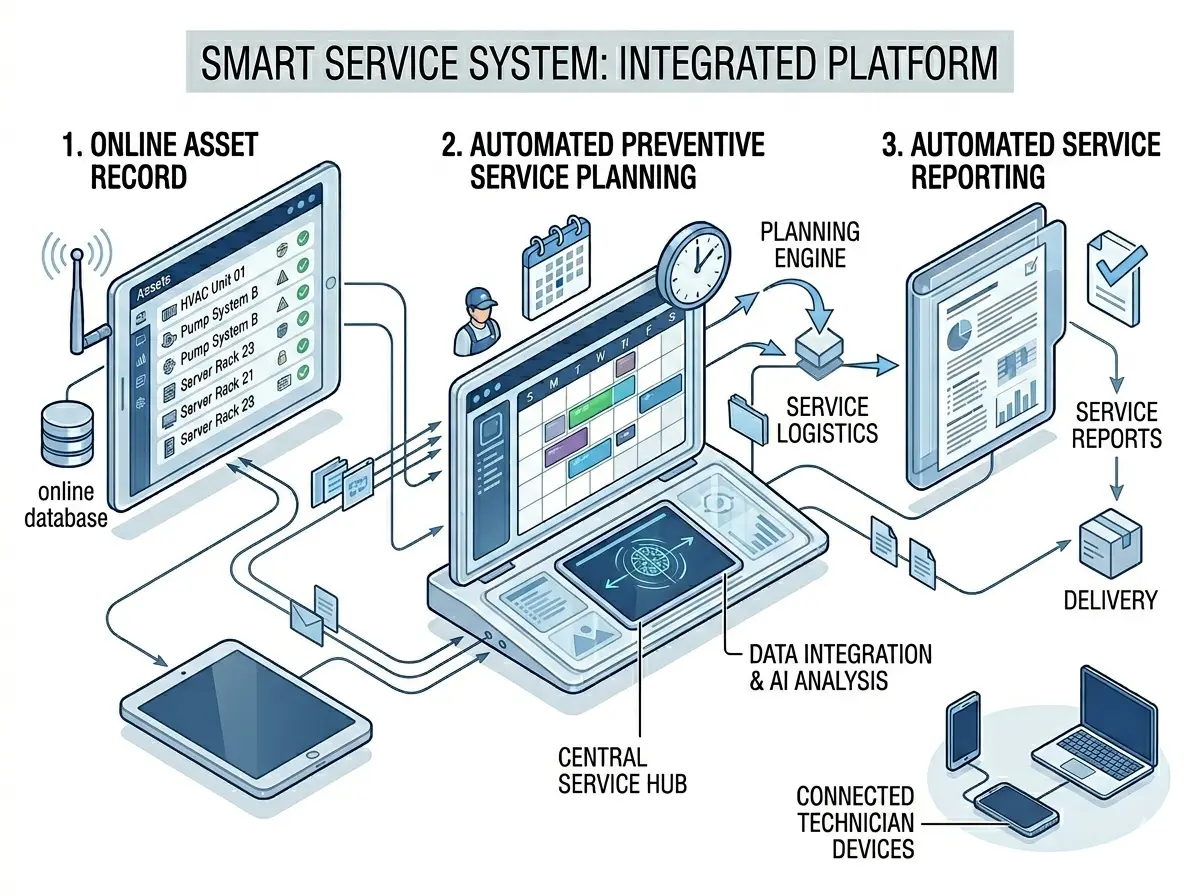 IoT smart monitoring system for commercial water filtration equipment